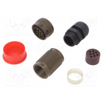 PT06A1608PPG; Connector: circular; PT; plug; male; PIN: 8; with cable gland; 13A; AMPHENOL