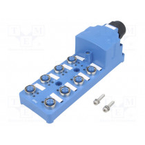 PT8-S3DP5; Distribution box; M12; PIN: 5; socket; 7A; with LED indicators; AUTONICS