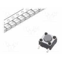PTS645SH43SMTR92 LFS; Microswitch TACT; SPST-NO; Pos: 2; 0.05A/12VDC; SMT; none; 2N; 6x6mm; C&K