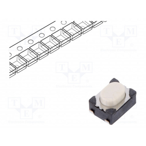 PTS810 SJK 250 SMTR LFS; Microswitch TACT; SPST-NO; Pos: 2; 0.05A/16VDC; SMT; none; 2.6N; C&K