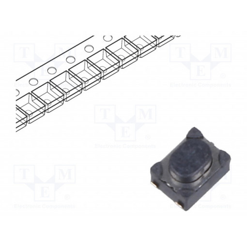 PTS810SJS250SMTR LFS; Microswitch TACT; SPST-NO; Pos: 2; 0.05A/16VDC; SMT; none; 6N; 2.5mm; C&K