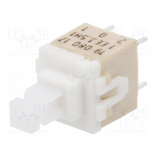 PVA1 EE H1 3.5N V2; Switch: keypad; Pos: 2; DPST; 0.1A/32VDC; white; none; THT; 3.5N; C&K