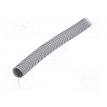 6163A-50; Protective tube; ØBraid : 25mm; grey; L: 50m; -25÷60°C; Øint: 19mm; PAWBOL