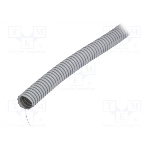 6163A-50; Protective tube; ØBraid : 25mm; grey; L: 50m; -25÷60°C; Øint: 19mm; PAWBOL