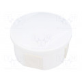 S-BOX 026B; Enclosure: junction box; Ø: 84mm; Z: 40mm; polystyrene; IP44; white; PAWBOL S-BOX 026B; Enclosure: junction box; Ø: 84mm; Z: 40mm; polystyrene; IP44; white; PAWBOL