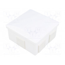S-BOX 036B; Enclosure: junction box; X: 80mm; Y: 80mm; Z: 40mm; polystyrene; IP44; PAWBOL