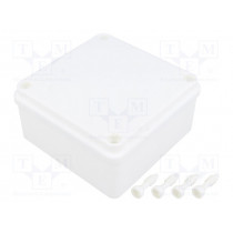 S-BOX 116B; Enclosure: multipurpose; X: 100mm; Y: 100mm; Z: 50mm; white; IP65; PAWBOL