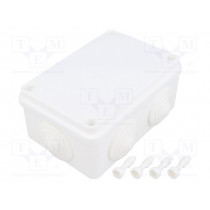 S-BOX 206B; Enclosure: junction box; X: 80mm; Y: 120mm; Z: 50mm; ABS,polystyrene; PAWBOL