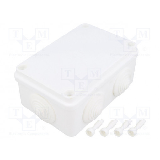 S-BOX 206B; Enclosure: junction box; X: 80mm; Y: 120mm; Z: 50mm; ABS,polystyrene; PAWBOL