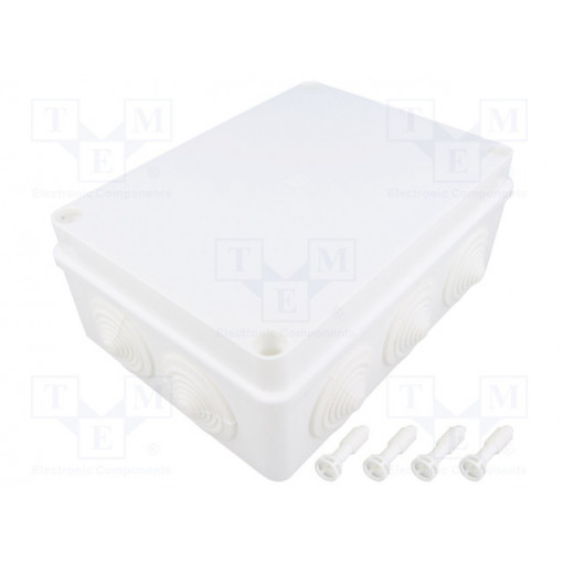 S-BOX 406B; Enclosure: junction box; X: 110mm; Y: 190mm; Z: 70mm; IP65; white; PAWBOL