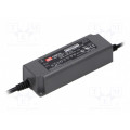 PWM-60-24; Power supply: switched-mode; for LED strips; 60W; 24VDC; 2.5A; MEAN WELL