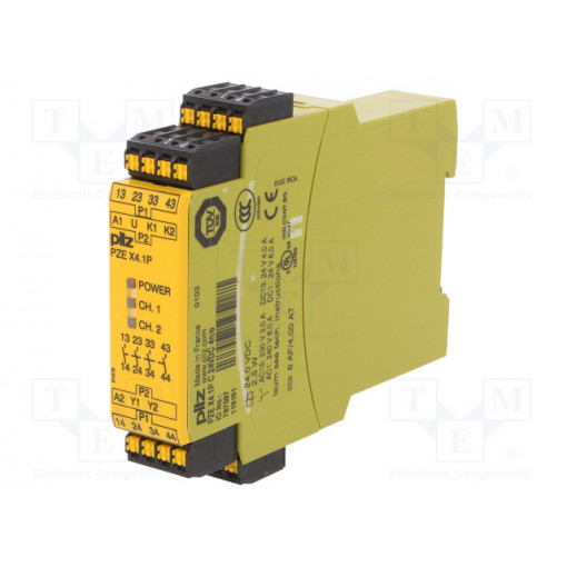 787587; Module: extension; Series: PZE X4.1P C; IN: 1; OUT: 4; Mounting: DIN; PILZ