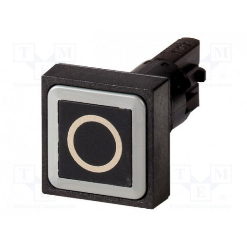 Q25D-19; Switch: push-button; Stabl.pos: 1; 16mm; black; Pos: 2; -25÷70°C; EATON ELECTRIC