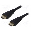 52303; Cable; HDMI 1.4; HDMI plug,both sides; 2m; black; QOLTEC