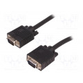 52328; Cable; D-Sub 15pin HD plug,both sides; 1.5m; shielded, twofold; QOLTEC
