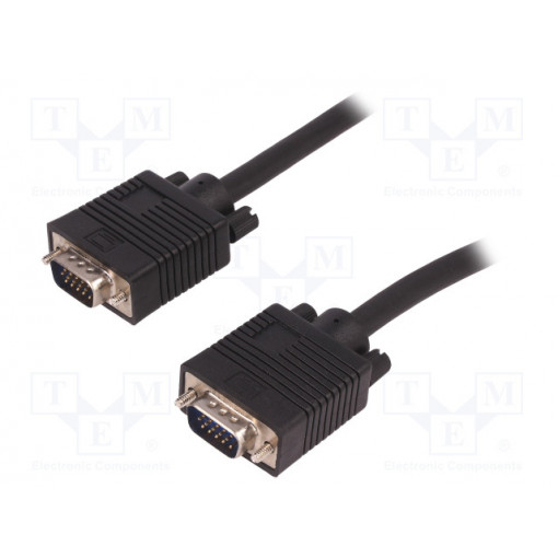 52328; Cable; D-Sub 15pin HD plug,both sides; 1.5m; shielded, twofold; QOLTEC 52328; Cable; D-Sub 15pin HD plug,both sides; 1.5m; shielded, twofold; QOLTEC