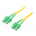 54004; Fiber patch cord; both sides,SC/APC; 0.5m; LSZH; yellow; QOLTEC 54004; Fiber patch cord; both sides,SC/APC; 0.5m; LSZH; yellow; QOLTEC