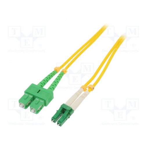 54036; Fiber patch cord; LC/APC,SC/APC; 2m; LSZH; Optical fiber: 9/125um; QOLTEC