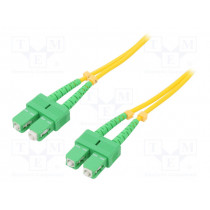 54088; Fiber patch cord; both sides,SC/APC; 90m; LSZH; yellow; QOLTEC