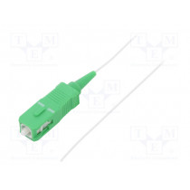 54129; Optic fiber pigtail; SC/APC; 1m; LSZH; Optical fiber: 9/125um; QOLTEC