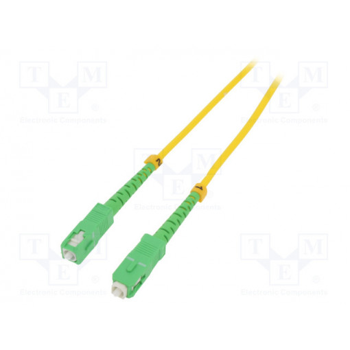 54282; Fiber patch cord; both sides,SC/APC; 2m; LSZH; yellow; QOLTEC