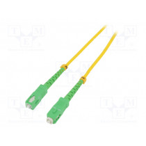 54284; Fiber patch cord; both sides,SC/APC; 5m; LSZH; yellow; QOLTEC
