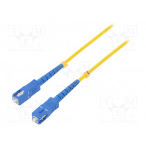 54299; Fiber patch cord; both sides,SC/UPC; 3m; LSZH; yellow; QOLTEC