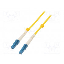 54325; Fiber patch cord; both sides,LC/UPC; 2m; LSZH; yellow; QOLTEC