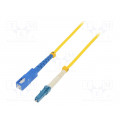 54337; Fiber patch cord; LC/UPC,SC/UPC; 0.5m; LSZH; yellow; Wire dia: 3mm; QOLTEC 54337; Fiber patch cord; LC/UPC,SC/UPC; 0.5m; LSZH; yellow; Wire dia: 3mm; QOLTEC