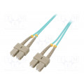 54353; Fiber patch cord; OM4; both sides,SC/UPC; 1m; LSZH; green; QOLTEC 54353; Fiber patch cord; OM4; both sides,SC/UPC; 1m; LSZH; green; QOLTEC