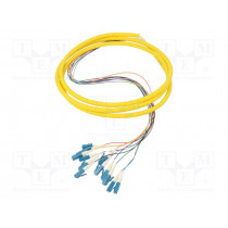 54360; Optic fiber pigtail; LC/UPC,fiber; 2m; Input: fiber x12; QOLTEC