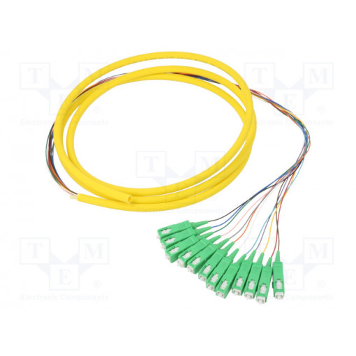 54361; Optic fiber pigtail; SC/APC,fiber; 2m; Input: fiber x12; QOLTEC