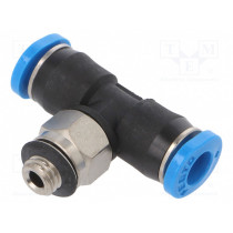153354; Tee fitting; threaded,plug-in; M5; outside; -0.95÷6bar; 4mm; FESTO
