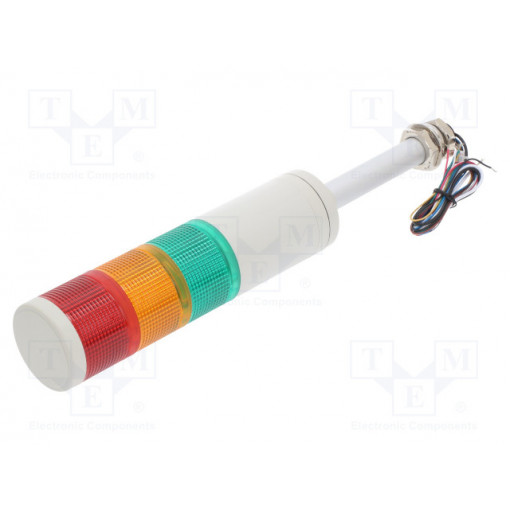 QTG70LF-BZ-3-24-RAG; Signaller: signalling column; LED; red/amber/green; Usup: 24VDC; QLIGHT