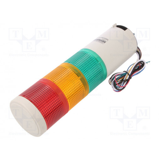 QTG70MLF-BZ-3-24-RAG; Signaller: signalling column; LED; red/amber/green; Usup: 24VDC; QLIGHT