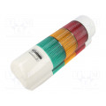 QWTDLF-WA-3-24-RAG; Signaller: signalling column; LED; red/amber/green; Usup: 24VDC; QLIGHT