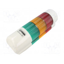 QWTDLF-WA-3-24-RAG; Signaller: signalling column; LED; red/amber/green; Usup: 24VDC; QLIGHT