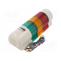 QWTDL-WA-3-24-RAG; Signaller: signalling column; LED; red/amber/green; Usup: 24VDC; QLIGHT
