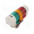 QWTL-BZ-3-24-RAG; Signaller: signalling column; LED; red/amber/green; Usup: 24VDC; QLIGHT