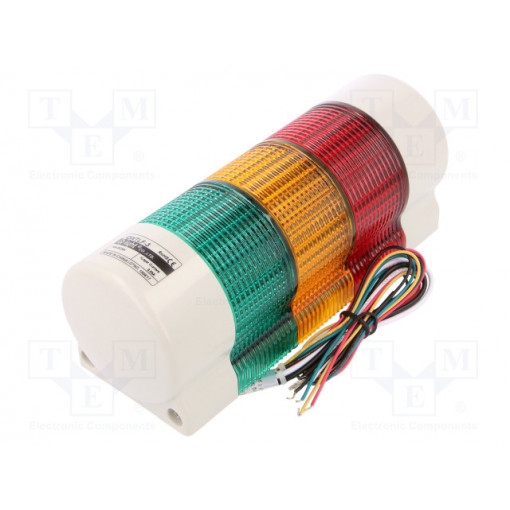 QWTLF-3-24-RAG; Signaller: signalling column; LED; red/amber/green; Usup: 24VDC; QLIGHT