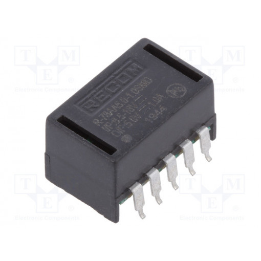 R-78AA5.0-1.0SMD; Converter: DC/DC; 5W; Uin: 6.5÷18V; Uout: 5VDC; Iout: 1A; SMD; 1.7g; RECOM R-78AA5.0-1.0SMD; Converter: DC/DC; 5W; Uin: 6.5÷18V; Uout: 5VDC; Iout: 1A; SMD; 1.7g; RECOM