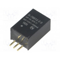 R-78B12-2.0; Converter: DC/DC; 24W; Uin: 15÷32V; Uout: 12VDC; Iout: 2A; SIP3; 4g; RECOM