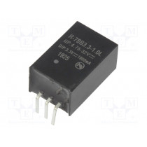 R-78B3.3-1.0L; Converter: DC/DC; 3.3W; Uin: 4.75÷32V; Uout: 3.3VDC; Iout: 1A; SIP3; RECOM