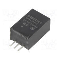 R-78HB12-0.5; Converter: DC/DC; 6W; Uin: 17÷72V; Uout: 12VDC; Iout: 500mA; SIP3; RECOM