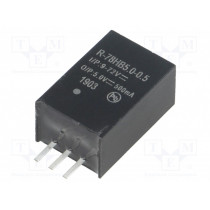 R-78HB5.0-0.5; Converter: DC/DC; 2.5W; Uin: 9÷72V; Uout: 5VDC; Iout: 500mA; SIP3; RECOM