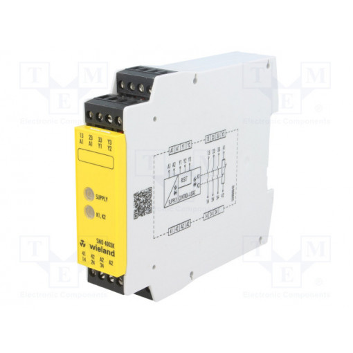 R1.188.0500.1 SNO 4003K-A; Module: safety relay; Contacts: NC + NO x3; Mounting: DIN; 24VDC; WIELAND