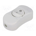 R13-901-WW; ROCKER; SPST; Pos: 2; OFF-ON; 3A/250VAC; white; none; 50mΩ; UL94V-2; SCI