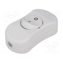 R13-901-WW; ROCKER; SPST; Pos: 2; OFF-ON; 3A/250VAC; white; none; 50mΩ; UL94V-2; SCI