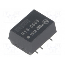 R1S-0505; Converter: DC/DC; 1W; Uin: 4.5÷5.5V; Uout: 5VDC; Iout: 200mA; SMD; RECOM