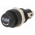 R3-12E; Fuse holder; cylindrical fuses; 5x20mm; 10A; 250V; Cutout: Ø13.2mm; SCI R3-12E; Fuse holder; cylindrical fuses; 5x20mm; 10A; 250V; Cutout: Ø13.2mm; SCI